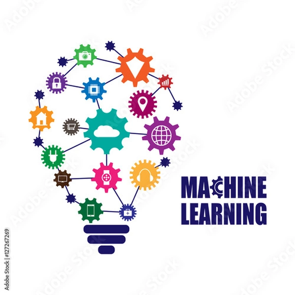 Fototapeta Machine learning and internet of things