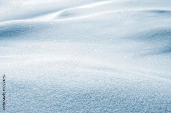 Obraz Winter background. Winter landscape with snow-covered field frosty day.