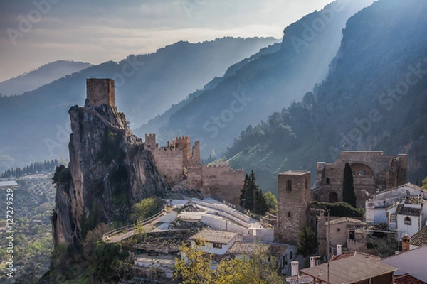 Fototapeta Castle  La Iruela located in the Sierra de Cazorla in the region of Andalusia, Spain
