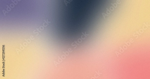 Obraz Grainy noise texture background with gradient in beige, pink, and dark tones for design and digital art