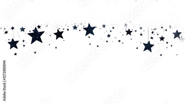 Obraz Stars on a White Background
