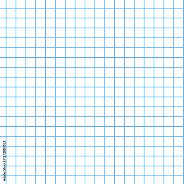Fototapeta Grid paper. Abstract squared background with color graph. Geometric pattern for school, wallpaper, textures, notebook. Lined blank on transparent background.