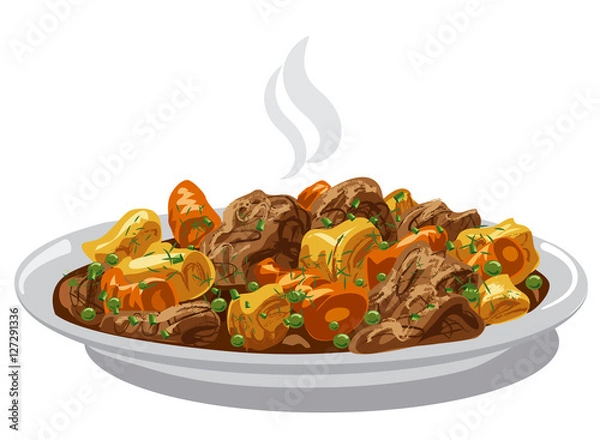 Obraz  beef stew meat