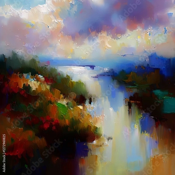 Obraz Expressionism Landscapes Backgrounds