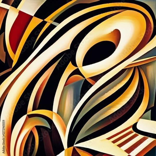 Fototapeta Cubism Geometric Patterns Abstract Overlays