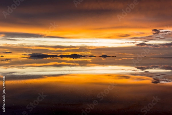 Fototapeta ミラクルレイク・ウユニ塩湖の奇跡
