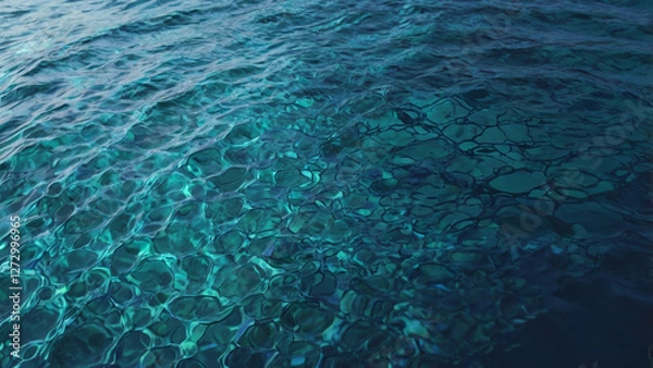 Fototapeta Cool and Calming Blue Gradient Background