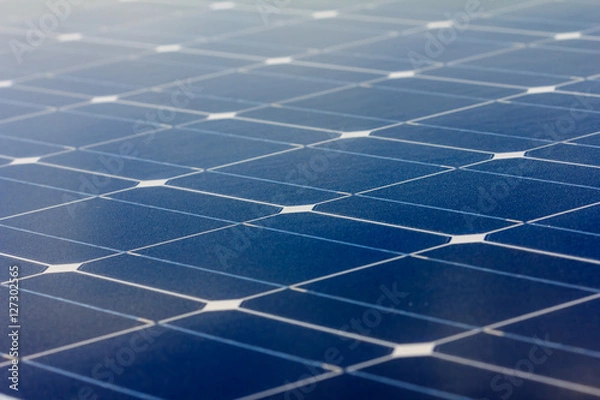 Obraz Close-up of Solar energy panel photovoltaics module in the offsh