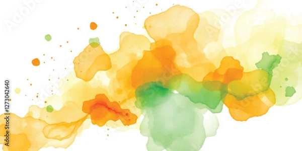 Fototapeta india watercolor celebration greeting social media banner design with print or hand-drawn and splash, indian, republic, independence, poster, or banner, design vector file