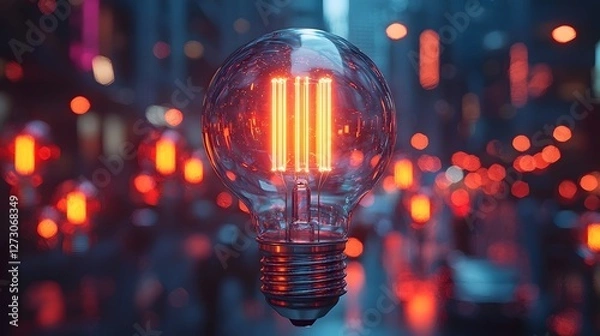 Obraz Futuristic Educational Platform Challenges Students to Design Transformative Solutions