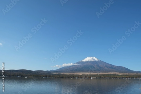 Fototapeta 富士山　山中湖からの撮影