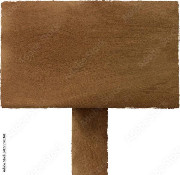 Obraz 나무 팻말 일러스트