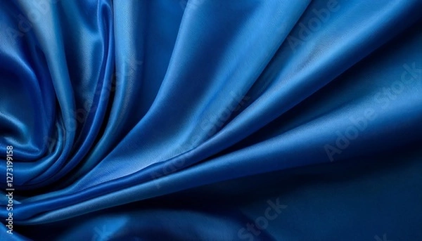 Obraz blue silk background