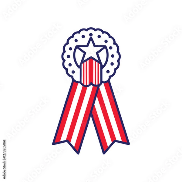 Obraz 4th July vector elements illustration