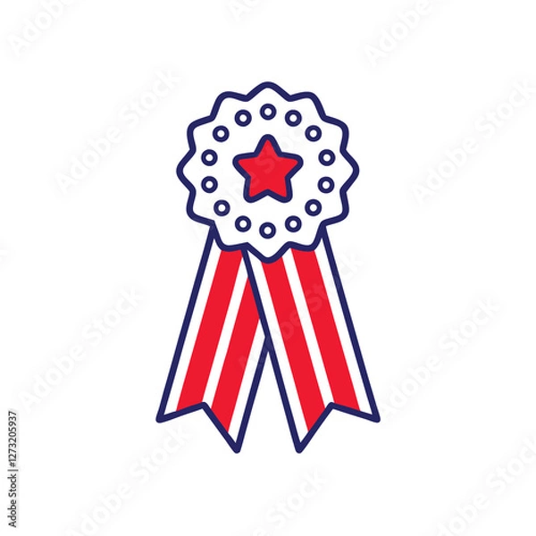 Obraz 4th July vector elements illustration