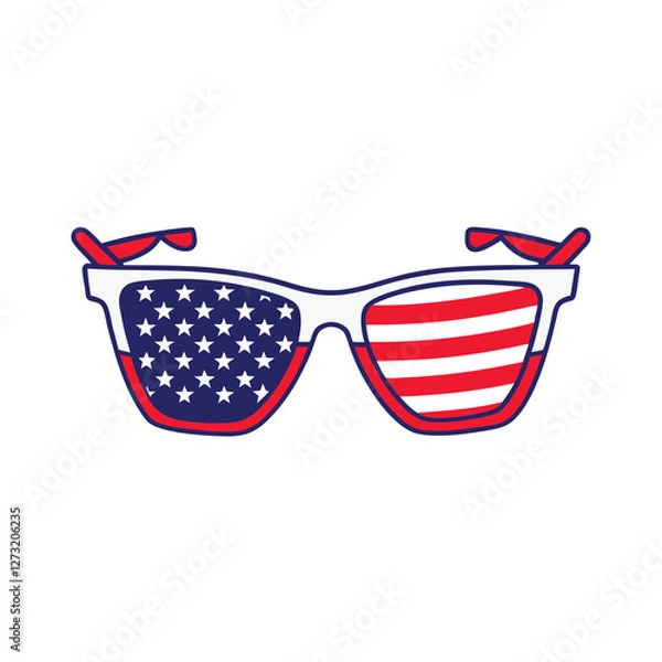 Obraz 4th July vector elements illustration
