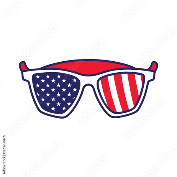 Obraz 4th July vector elements illustration