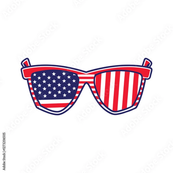 Obraz 4th July vector elements illustration