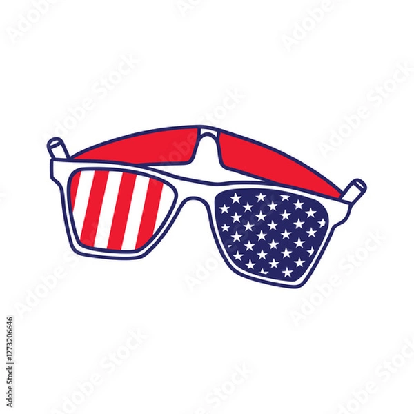 Obraz 4th July vector elements illustration