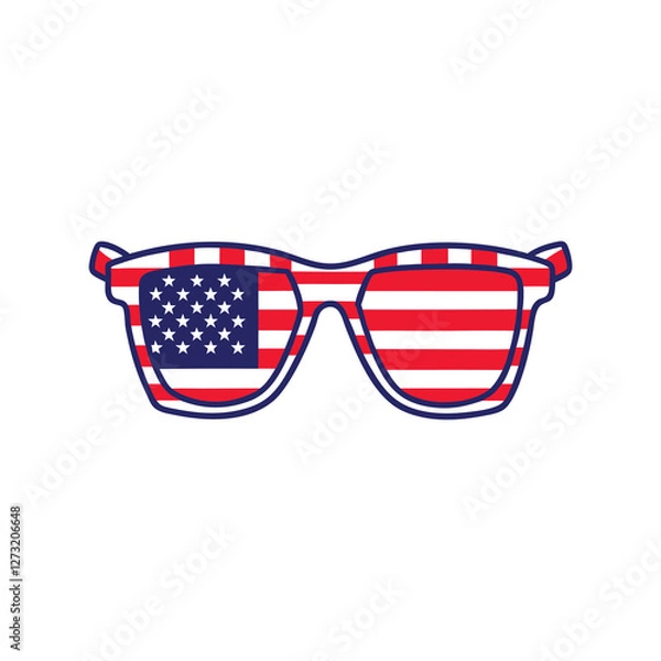 Obraz 4th July vector elements illustration