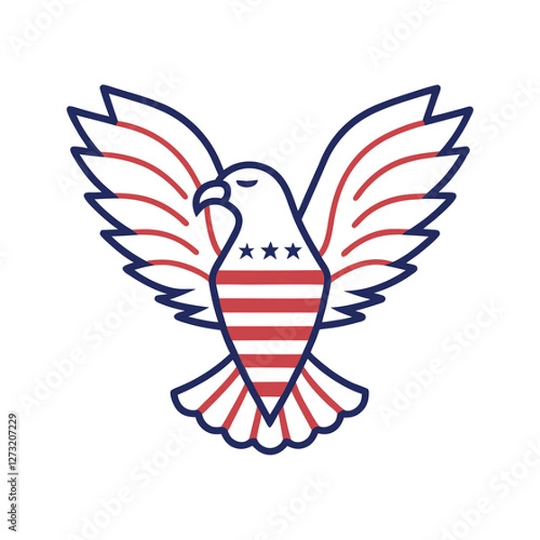 Obraz 4th July vector elements illustration