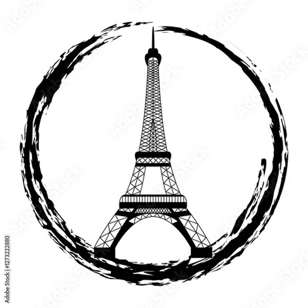 Obraz Illustration of Eiffel Tower