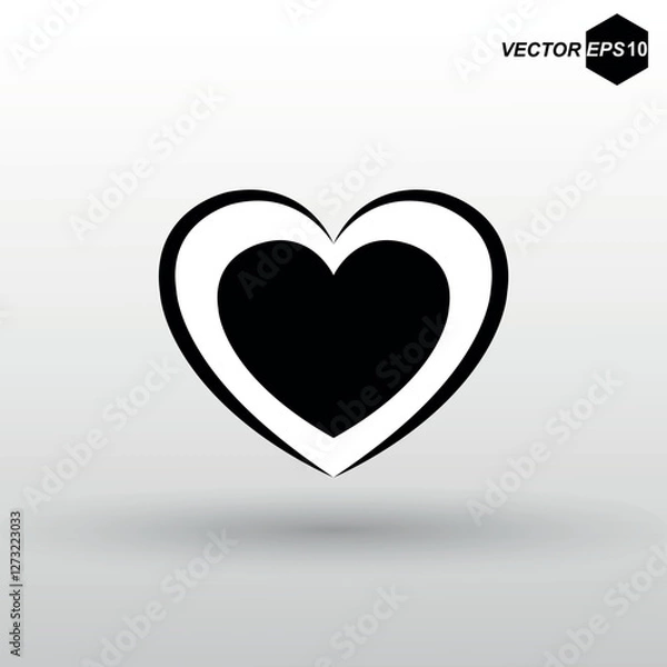 Obraz Heart icon. EPS 10. Vector illustration