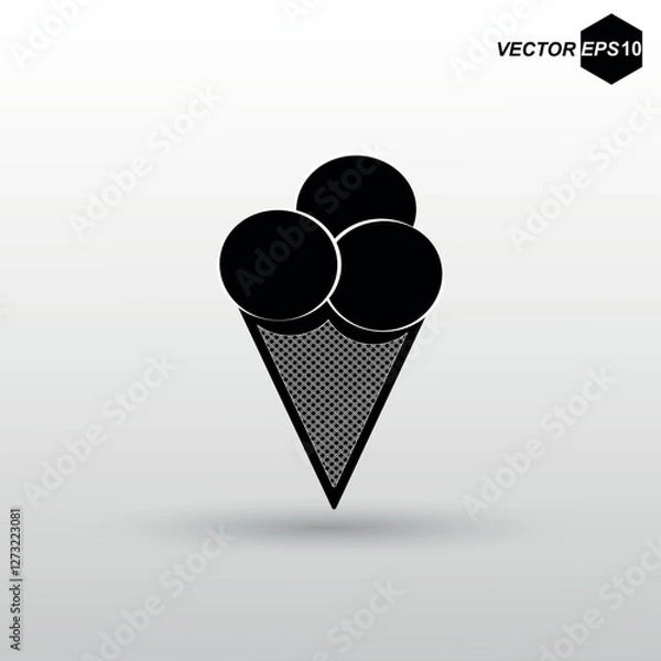 Obraz Ice cream icon. EPS 10. Vector illustration
