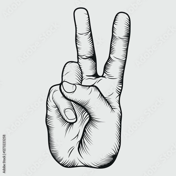 Obraz hand drawing. vector illustration