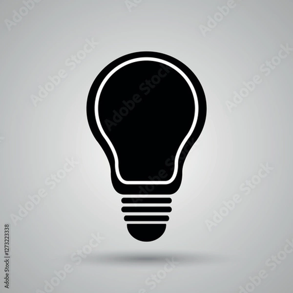 Obraz Icon lamp, sign lamp. Vector illustration