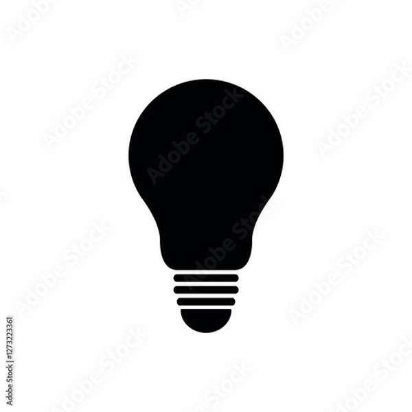 Obraz Light bulb isolated on white