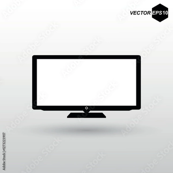 Obraz Icon modern TV. EPS 10. Vector illustration