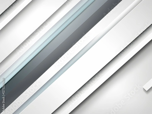 Obraz Abstract Modern gray & white line graphic design. Background for presentation