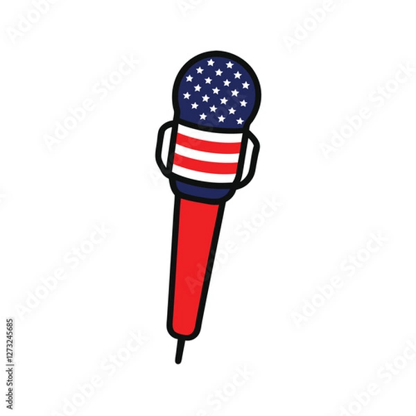Obraz 4th July vector elements illustration
