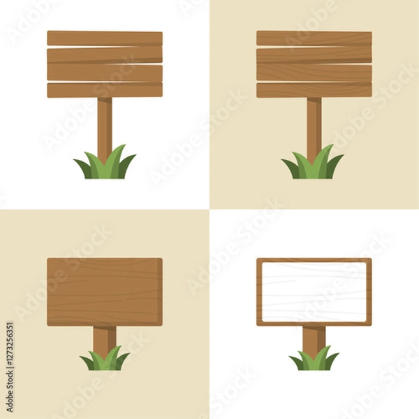 Obraz 나무 팻말 세트