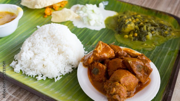 Obraz Typical Indian meal