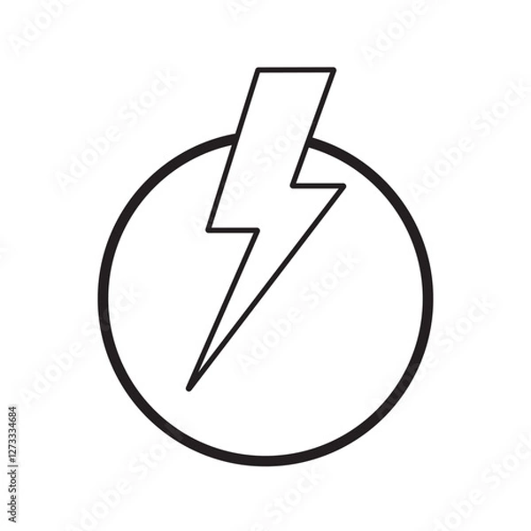 Obraz lightning icon design illustration vector template