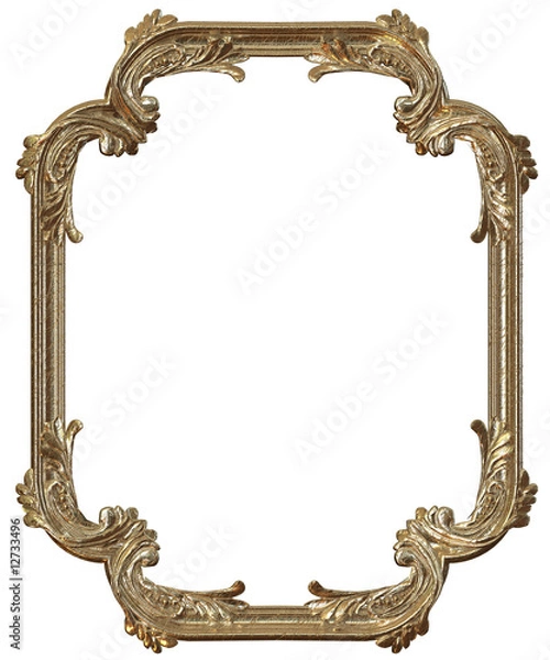Obraz Picture gold frame with a decorative pattern