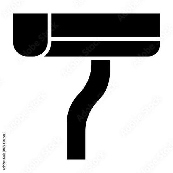 Obraz Gutter Cleaning glyph icon