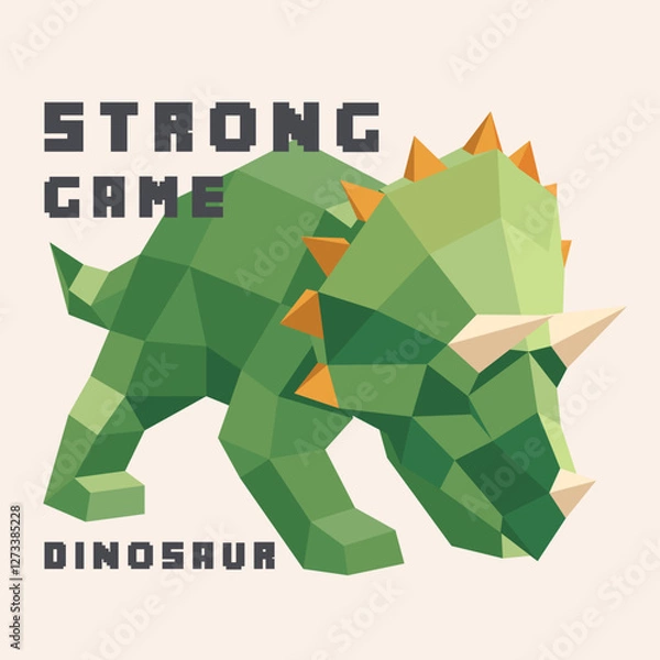 Obraz origami dinosaur