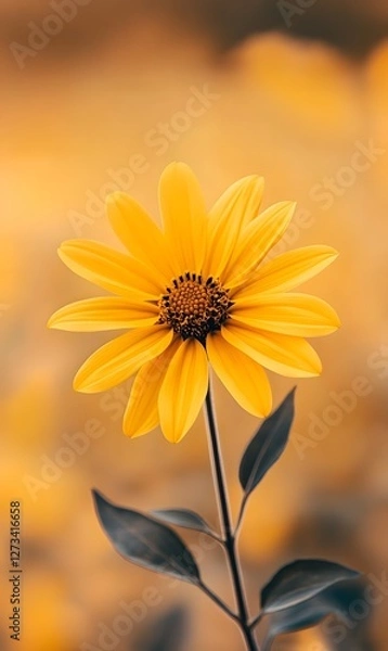 Fototapeta yellow background, generation AI 