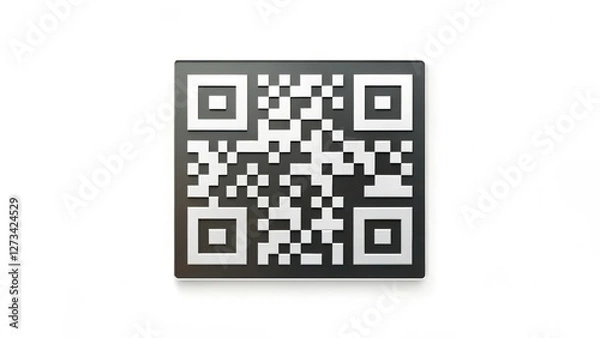 Fototapeta QR Code on White Background