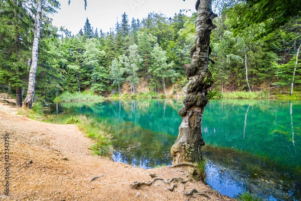 Obraz Kolorowe jeziorka w Rudawach Janowickich