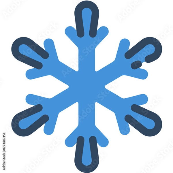 Obraz christmas snowflake symbol