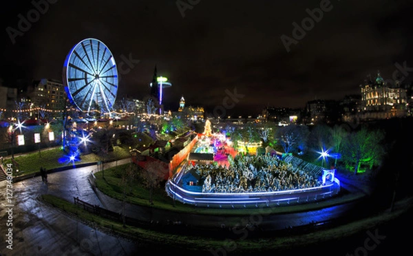 Fototapeta Edinburgh Christmas Market