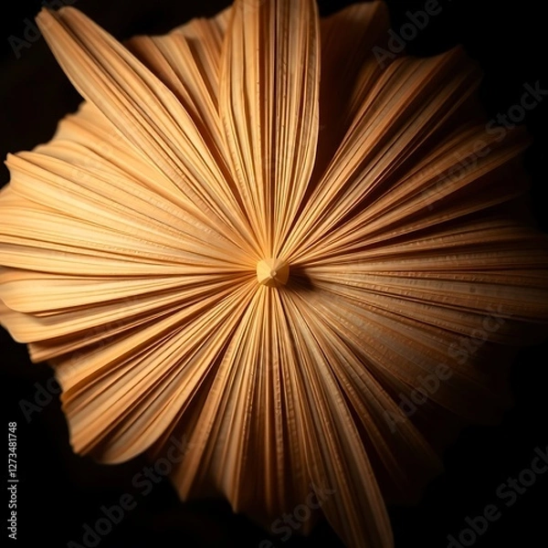 Fototapeta Abstract Radial Pattern with Warm Tones and Geometric Center Point