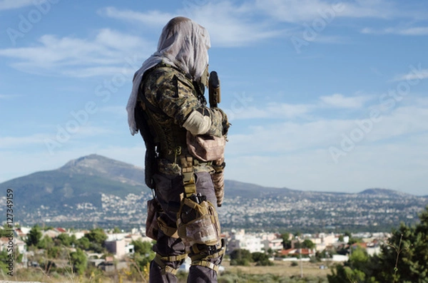 Obraz Sniper look around