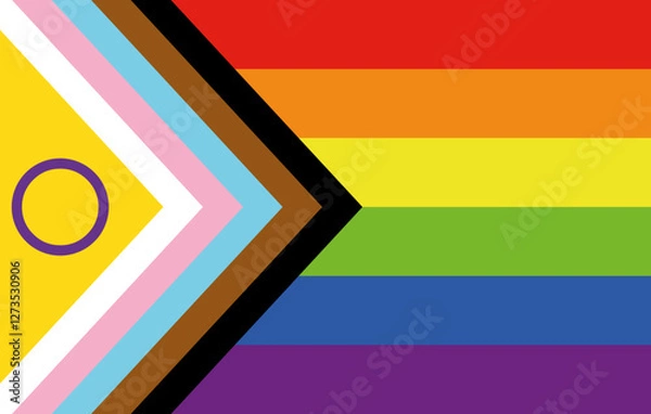 Obraz New Inclusive LGBTQ+ Pride Flag Vector