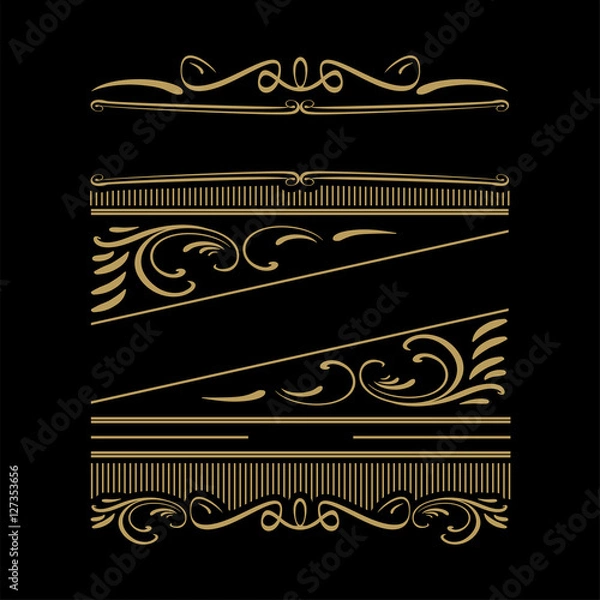 Fototapeta Vintage frame. Retro style frame template.