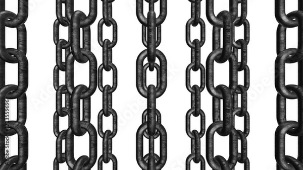 Obraz metal chain links